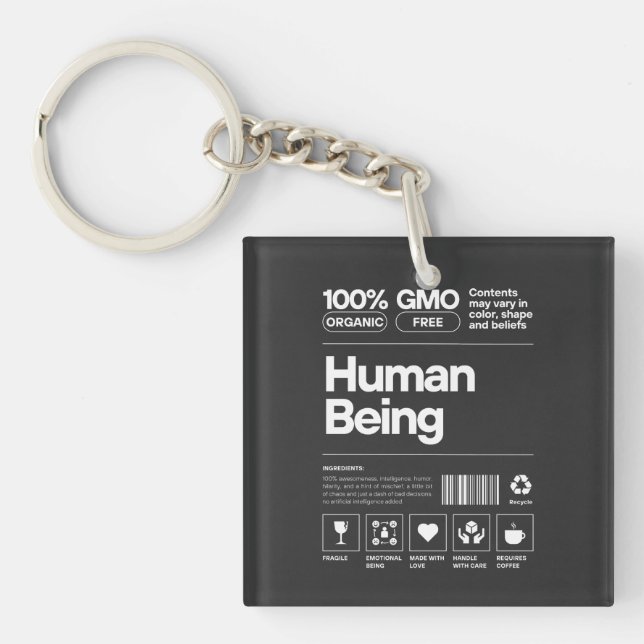 human being keychain (Front)