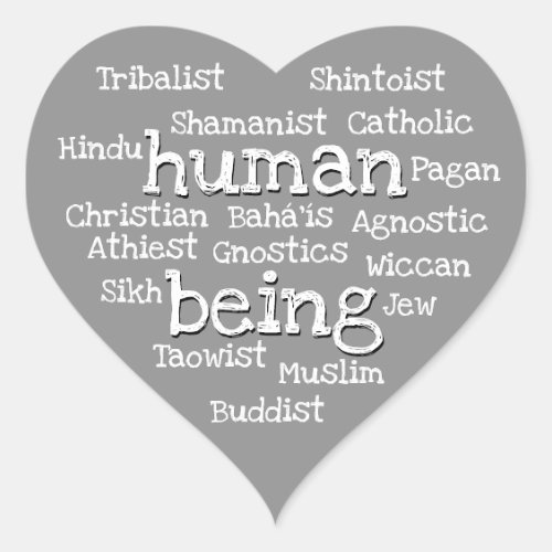 Human Being Sticker Spiritual Humanity Stickers