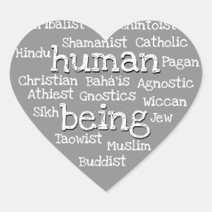 Human Being Sticker Spiritual Humanity Stickers