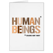 HUMAN BEINGS: Colors May Vary (Front)