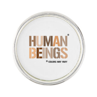 HUMAN BEINGS: Colors May Vary Lapel Pin