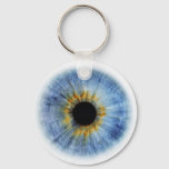 Human Blue Eyeball Keychain at Zazzle