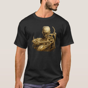 Human Body Anatomy Made Out Of Brass Instruments T-Shirt