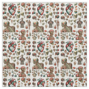 Human Body Anatomy Medical Science art  Fabric