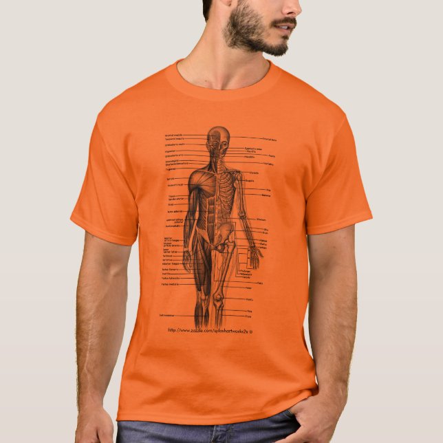 Human body Medical Diagram Tee- 4 students T-Shirt (Front)