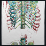 Human Body Rib Cage Napkin<br><div class="desc">Human Body Rib Cage Skeleton Bones</div>
