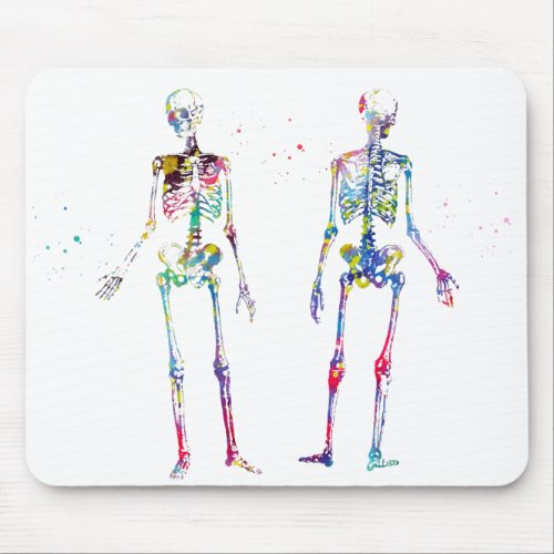 Human Body Skeleton Mouse Pad