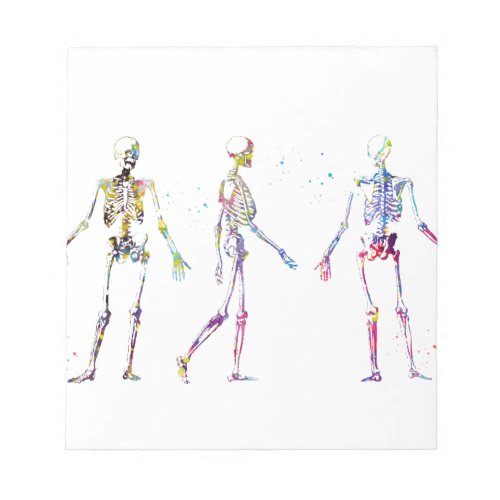 Human Body Skeleton Notepad
