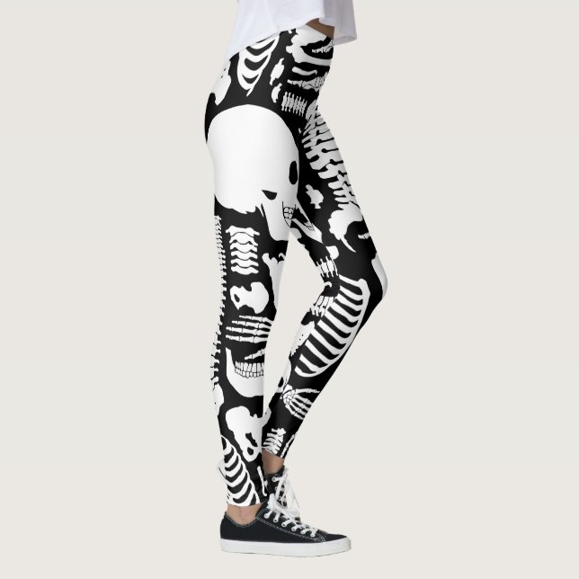 Human Bones Skeleton Leggings (Right)