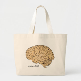 Human Brain: Analyze This! Large Tote Bag
