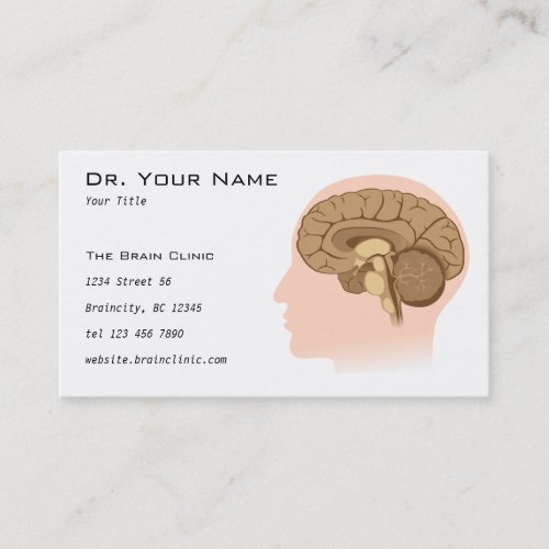 Human brain anatomy Business Card