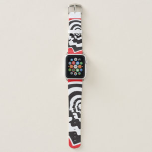Human brain , emotions , psychology - abstract ill apple watch band