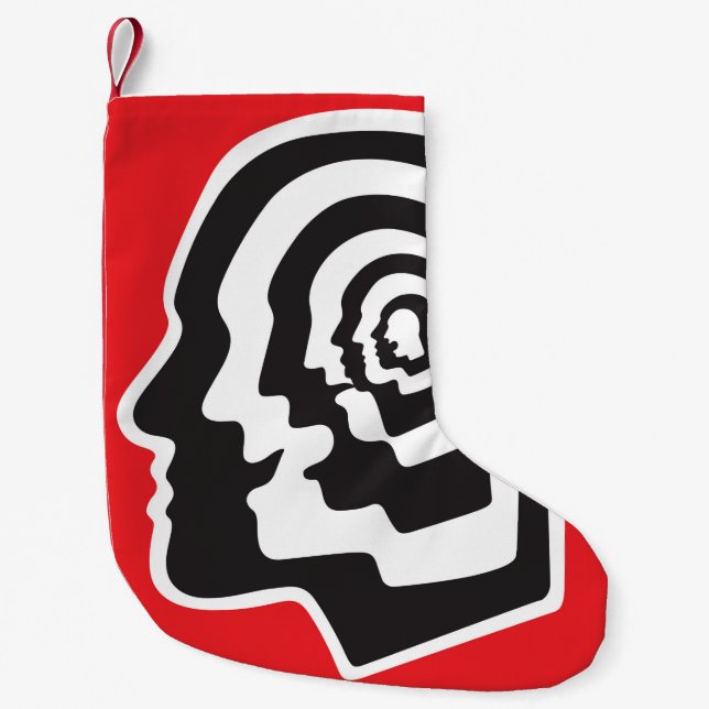 Human brain , emotions , psychology - abstract ill small christmas stocking (Front)