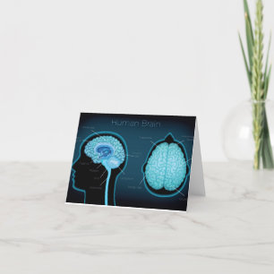 Human Brain Letterpress Thank You Card