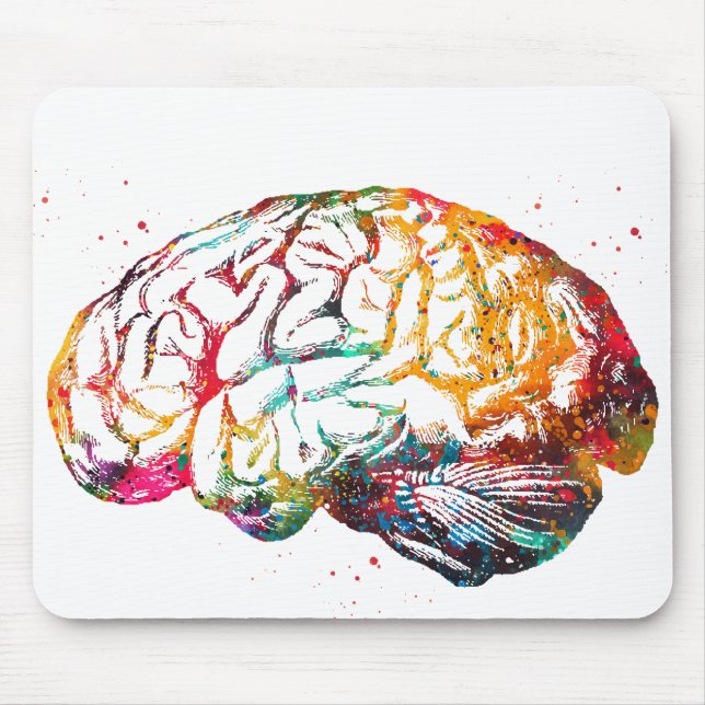 Human Brain Mouse Pad (Front)