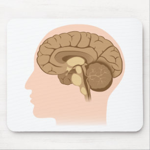 Human brain Mousepad