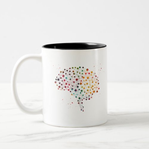 Human brain Two_Tone coffee mug
