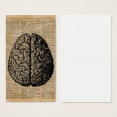 Human Brain Vintage Illustration Dictionary Art (Front & Back)
