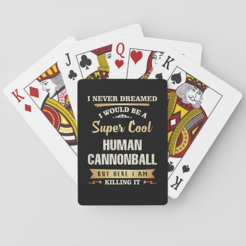 Human Cannonball Funny Novelty Playing Cards