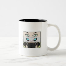 Human, Cat and Dog looking at you