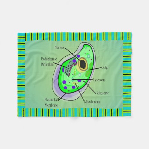 Human Cell Art Fleece Blanket