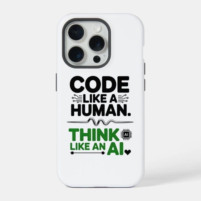 Human-Centered Design AI Collaboration Design Iphone Case (Back)