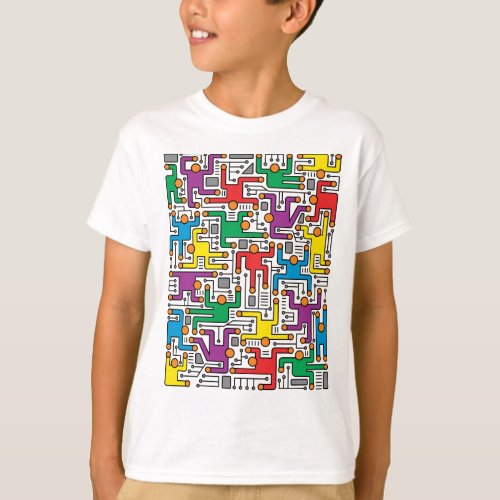Human Circuit Board T_Shirt