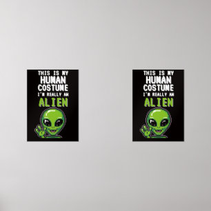 Human Costume Alien – Editable Text Print Set