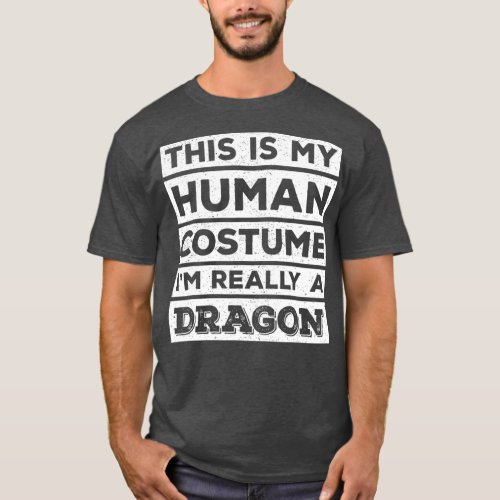 Human Costume Dragon Fire Breathing Beast Wings T_Shirt
