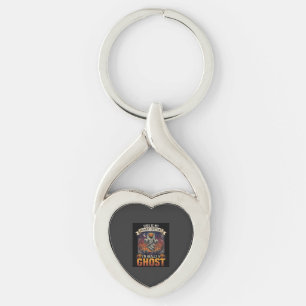 Human Costume Ghost Pumpkin Head Graveyard Spider Keychain