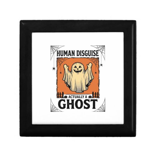 Human Costume Ghost Vintage Halloween Humor_1 Gift Box