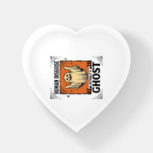 Human Costume Ghost Vintage Halloween Humor_1 Paperweight