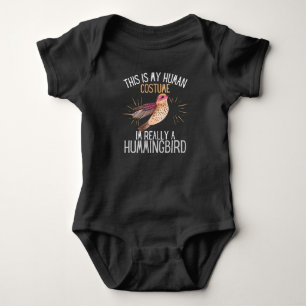 Human Costume Im Really A Hummingbird Costume Baby Bodysuit