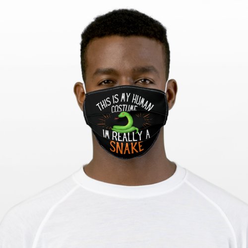 Human Costume Im Really A Snake Party Costume Adult Cloth Face Mask