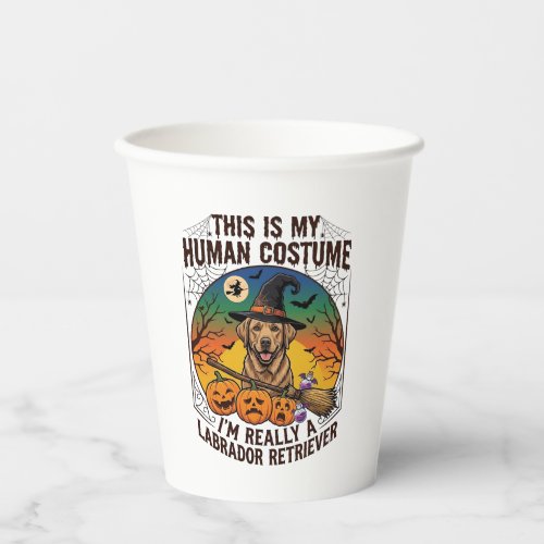 Human Costume Labrador Retriever Halloween Witch H Paper Cups