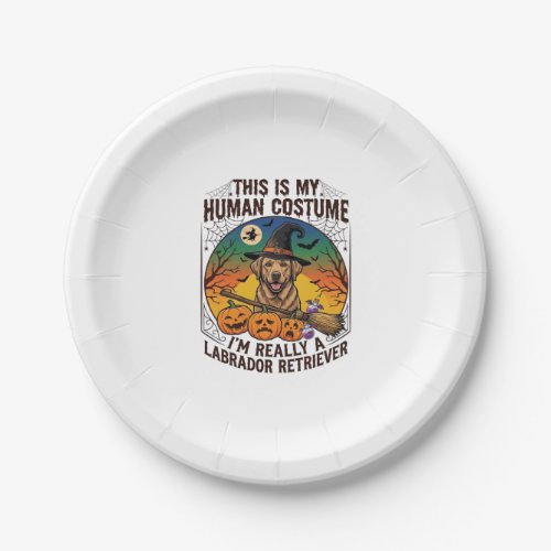 Human Costume Labrador Retriever Halloween Witch H Paper Plates