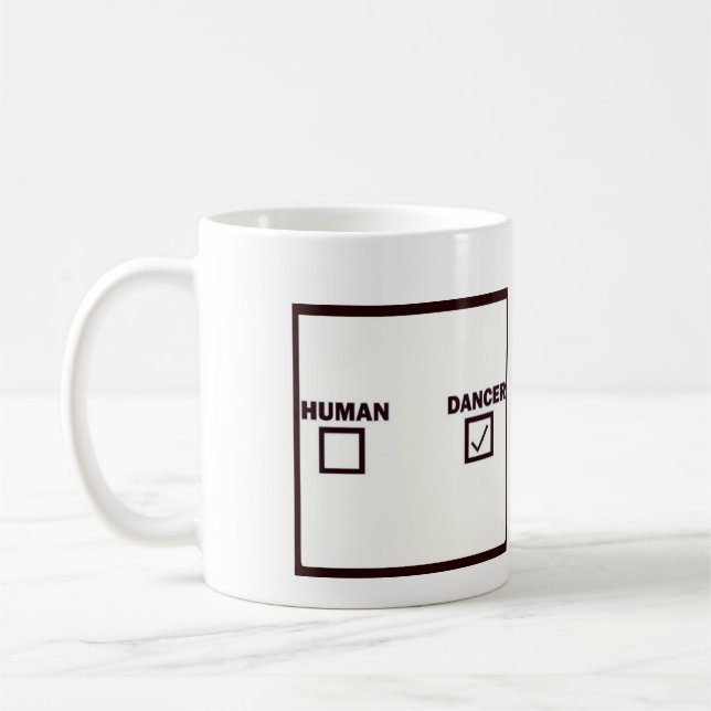 human/dancer coffee mug (Left)