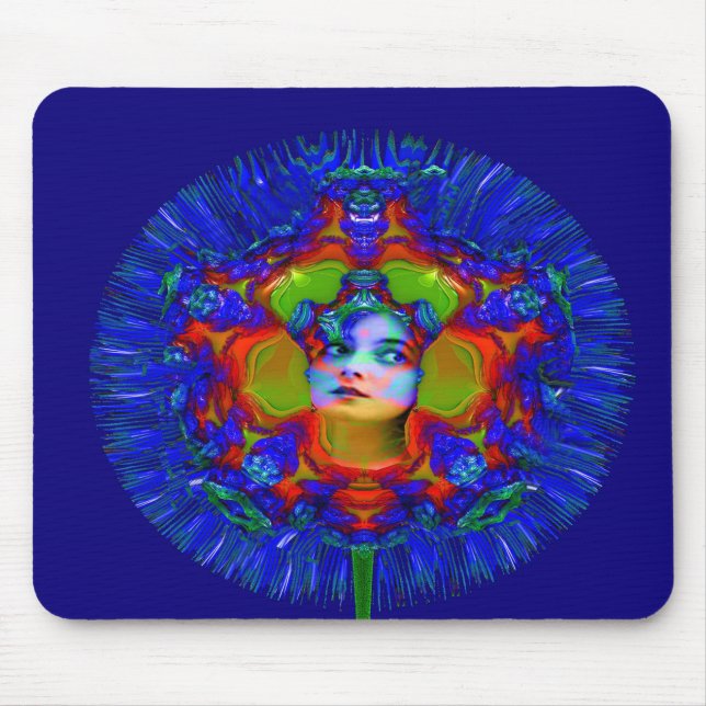 Human Dandelion Mouse Pad (Front)