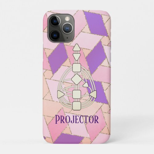 Human Design Body Graph Projector Pattern  iPhone 11 Pro Case