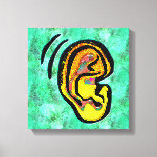 Human Ear Canvas Print