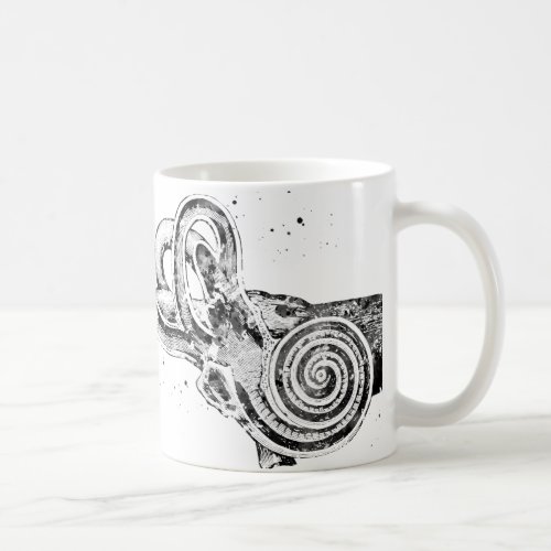 Human ear coffee mug