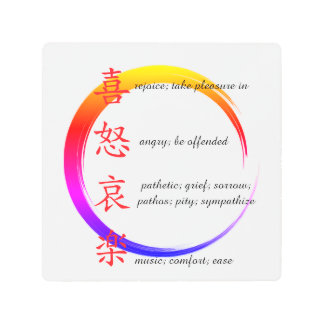 human emotions  metal print