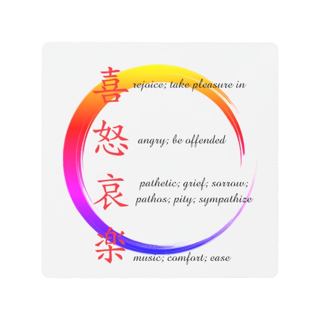 human emotions  metal print (Front)