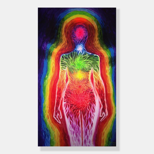 Human energetic field  foam board (Front)