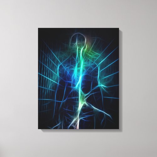 Human eternal energy canvas print