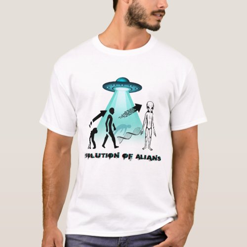 Human Evolution Aliens Evolution Future Funny T_Shirt