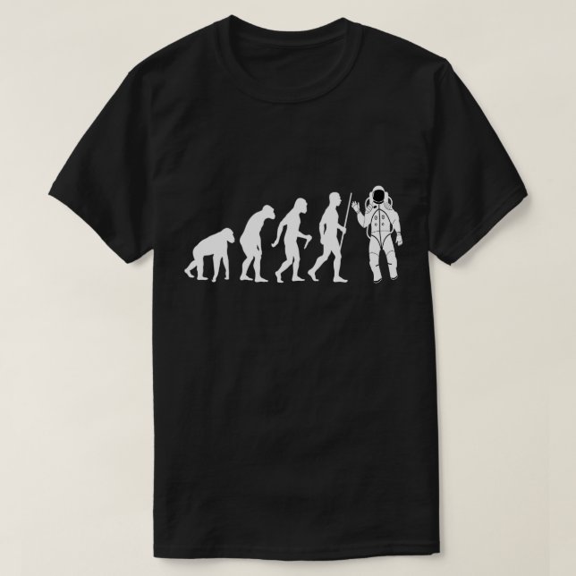 Human Evolution Astronaut Evolution Day T-Shirt (Design Front)