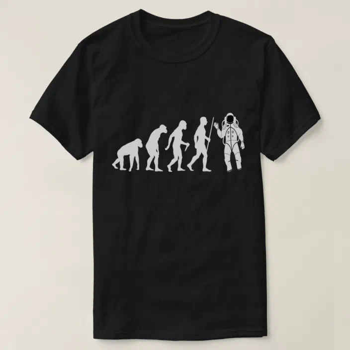 Evolution Astronaut Black Youth T-Shirt 