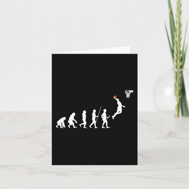 Human Evolution Basketball  Card (Front)