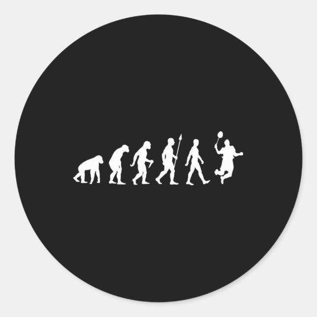 Human Evolution  Classic Round Sticker (Front)